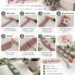 Numbered step-by-step panels showing how to crochet a bookmark, from the starting chain through the rows to the finished bookmark with tassel